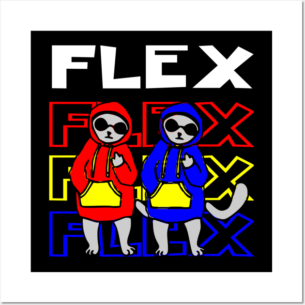 FLEX CAT Wall Art by AVOLATION